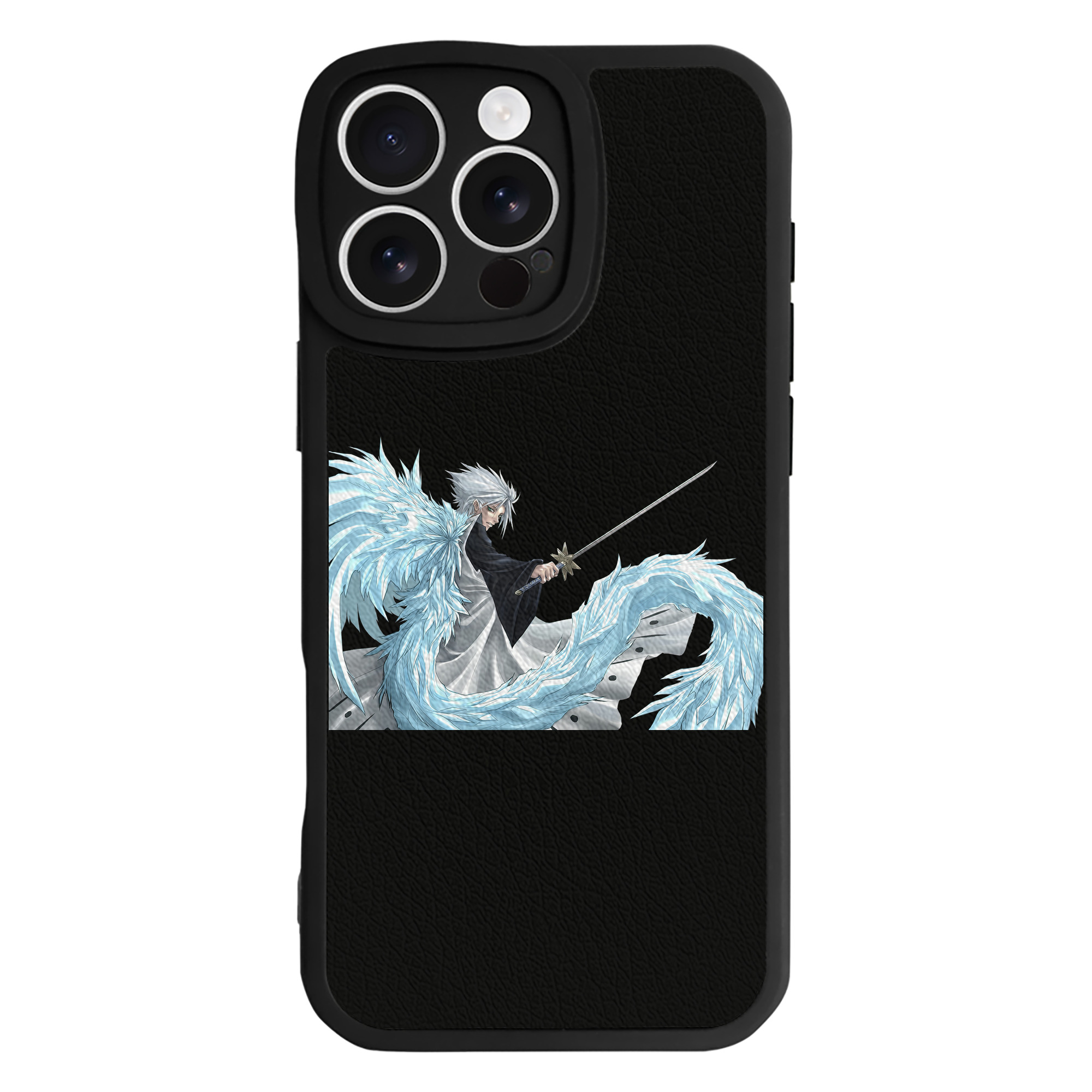 （画像用） ブリーチ 日番谷冬獅郎（ひつがや とうしろう） BLEACH Hitsugaya Toushirou 【iPhone 16シリーズ対応】シリコンスマホケース（レザー調） 材質：シリコン